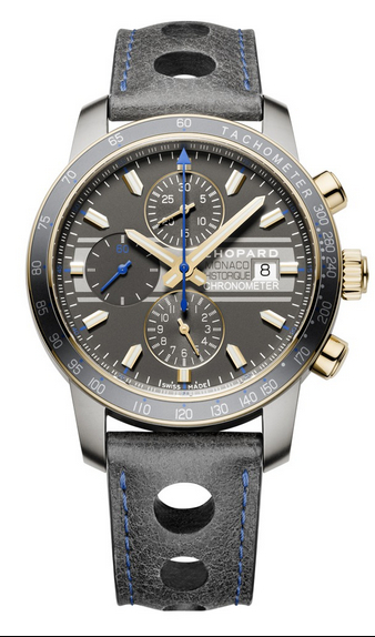 Replica Chopard Grand Prix de Monaco Historique Chronograph 2012 Titanium and Rose Gold 168992-3032 Blue replica Watch